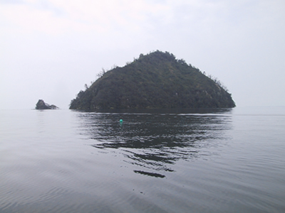 琵琶湖八景のひとつ竹生島